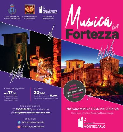 MUSICA IN FORTEZZA - NOVEMBRE 2025/MARZO 2026