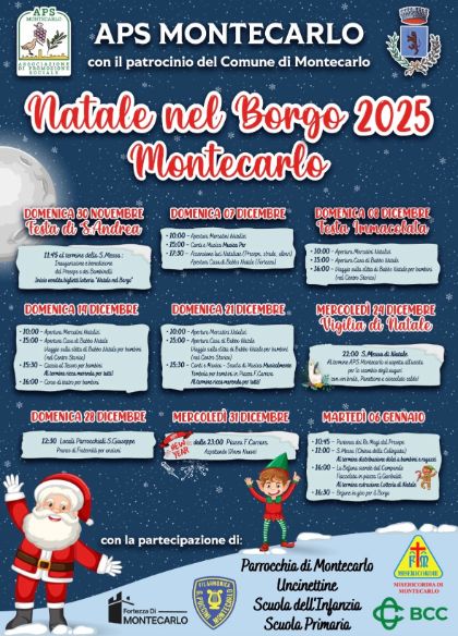 NATALE NEL BORGO 2025 - MONTECARLO