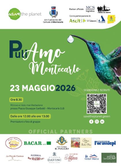 PuliAmo Montecarlo - Save The Planet - Sabato 23 maggio 2026