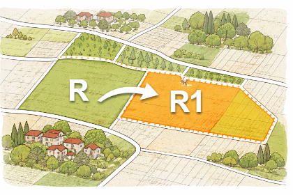 ADOZIONE DI VARIANTE SEMPLIFICATA AL PIANO OPERATIVO COMUNALE PER LA TRASFORMAZIONE DI UN’ AREA “R” A “R1” IN LOCALITÀ GOSSI