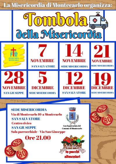 Locandina - Tombola della Misericordia