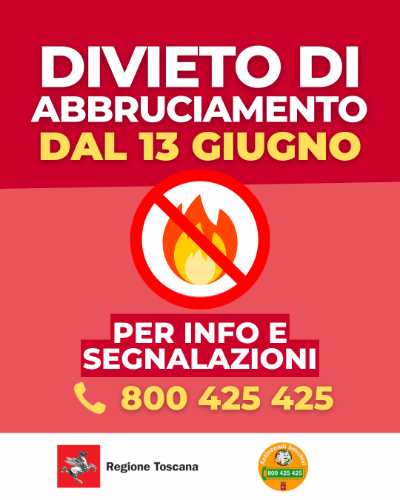 Norme abbruciamenti - Regione toscana 2026